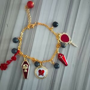 Halloween charmed bracelet